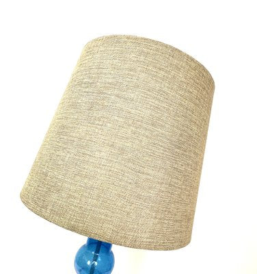 Blue Glass Table Lamp attributed to Nanny Still for Raak, 1970s-WZZ-1388706