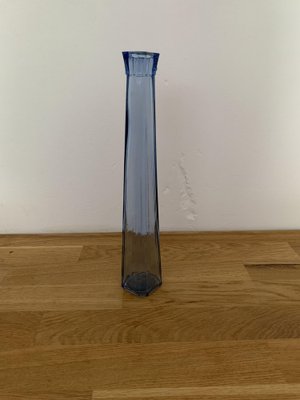 Blue Glass Vase, 1980s-OXJ-1722600