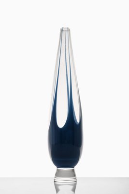 Blue Glass Vase attributed to Vicke Lindstrand, 1960s-SC-1752819