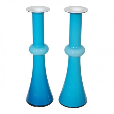 Blue Glass Vase from Holmegaard-MTD-1400058