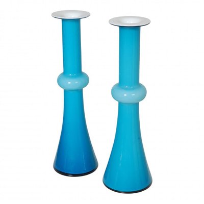 Blue Glass Vase from Holmegaard-MTD-1400058