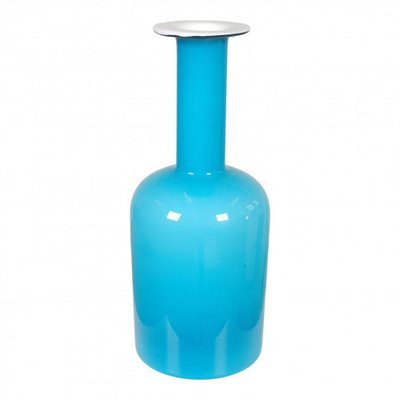 Blue Glass Vase from Otto Brauer Holmegaard-MTD-1400051