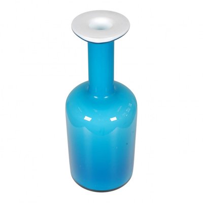 Blue Glass Vase from Otto Brauer Holmegaard-MTD-1400054