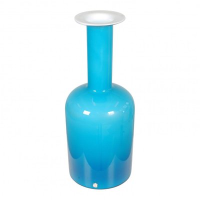 Blue Glass Vase from Otto Brauer Holmegaard-MTD-1400050