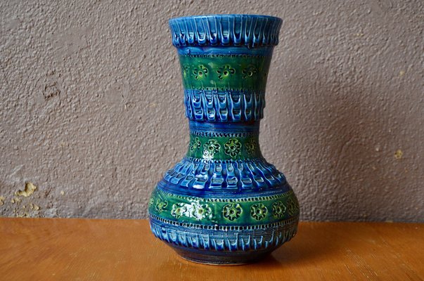 Blue Green Vase from Bitossi, 1960s-AIU-1768727