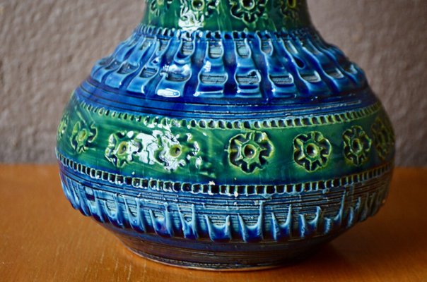 Blue Green Vase from Bitossi, 1960s-AIU-1768727