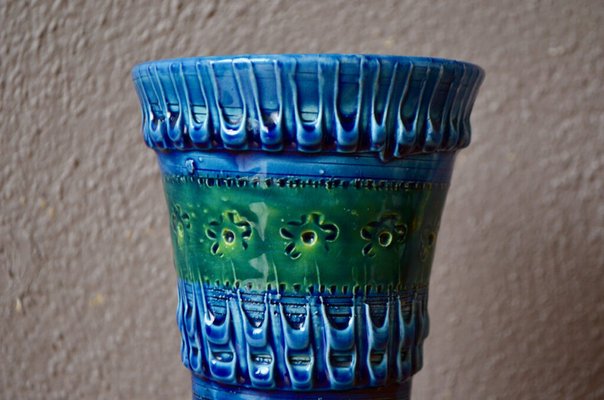 Blue Green Vase from Bitossi, 1960s-AIU-1768727