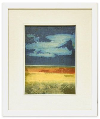 Blue Horizon - Original Mixed Media by Mario Sinisca - 1960s 1960s-ZCI-757349