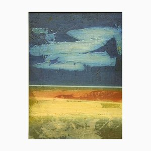 Blue Horizon - Original Mixed Media by Mario Sinisca - 1960s 1960s-ZCI-757349