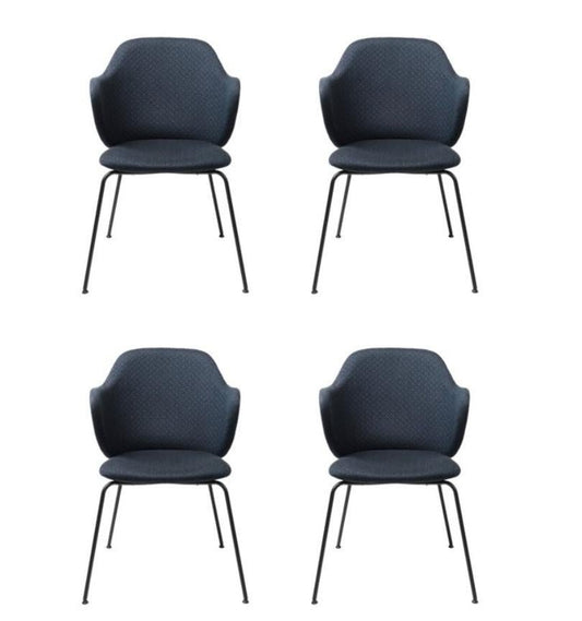 Blue Jupiter Lassen Chairs by Lassen, Set of 4