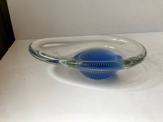 Blue Kosta Boda Glass Dish by Vicke Lindstrand, 1960-LCR-955479