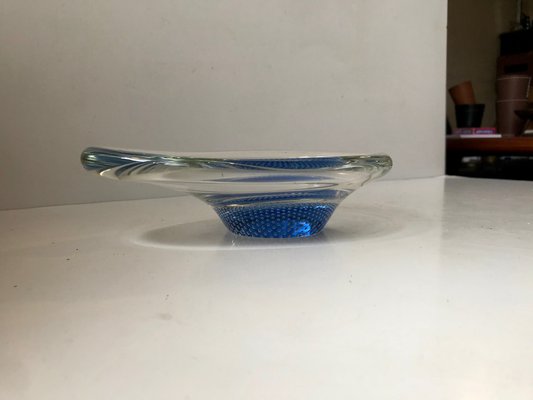 Blue Kosta Boda Glass Dish by Vicke Lindstrand, 1960-LCR-955479