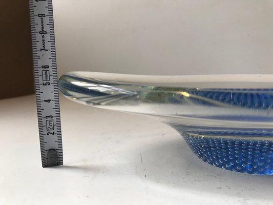 Blue Kosta Boda Glass Dish by Vicke Lindstrand, 1960-LCR-955479