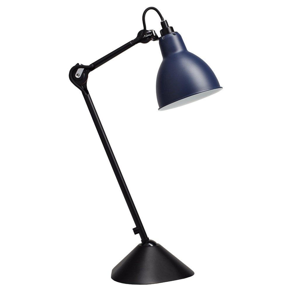 Blue Lampe Gras N° 205 Table Lamp by Bernard-Albin Gras