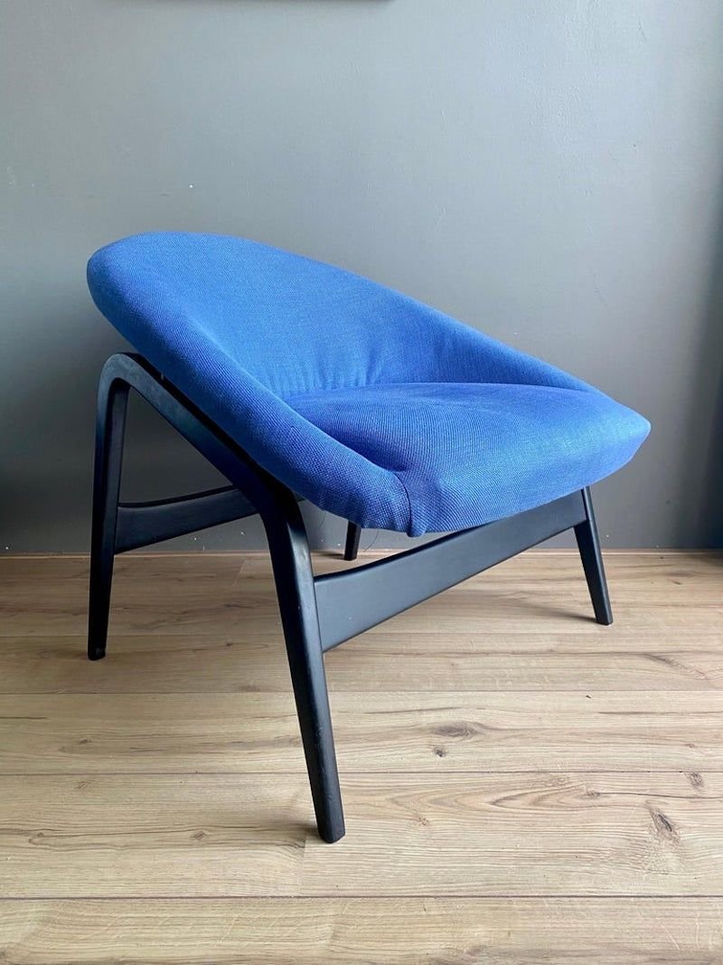 Blue Model Columbus Lounge Chair by Hartmut Lohmeyer for Artifort, 1950s