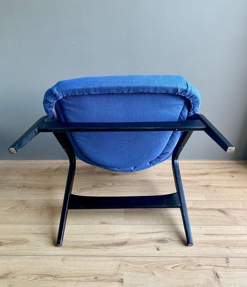 Blue Model Columbus Lounge Chair by Hartmut Lohmeyer for Artifort, 1950s