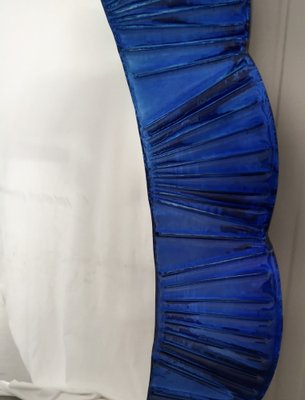 Blue Murano Glass and Brass Wall Mirror, 1990s-UH-1408527