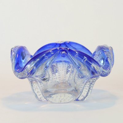 Blue Murano Glass Ashtray, 1950s-NE-683611