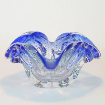 Blue Murano Glass Ashtray, 1950s-NE-683611