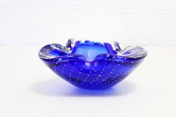 Blue Murano Glass Ashtray-BQF-1313220