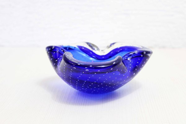 Blue Murano Glass Ashtray-BQF-1313220