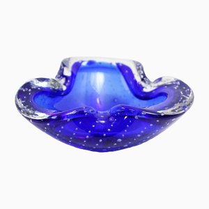 Blue Murano Glass Ashtray-BQF-1313220