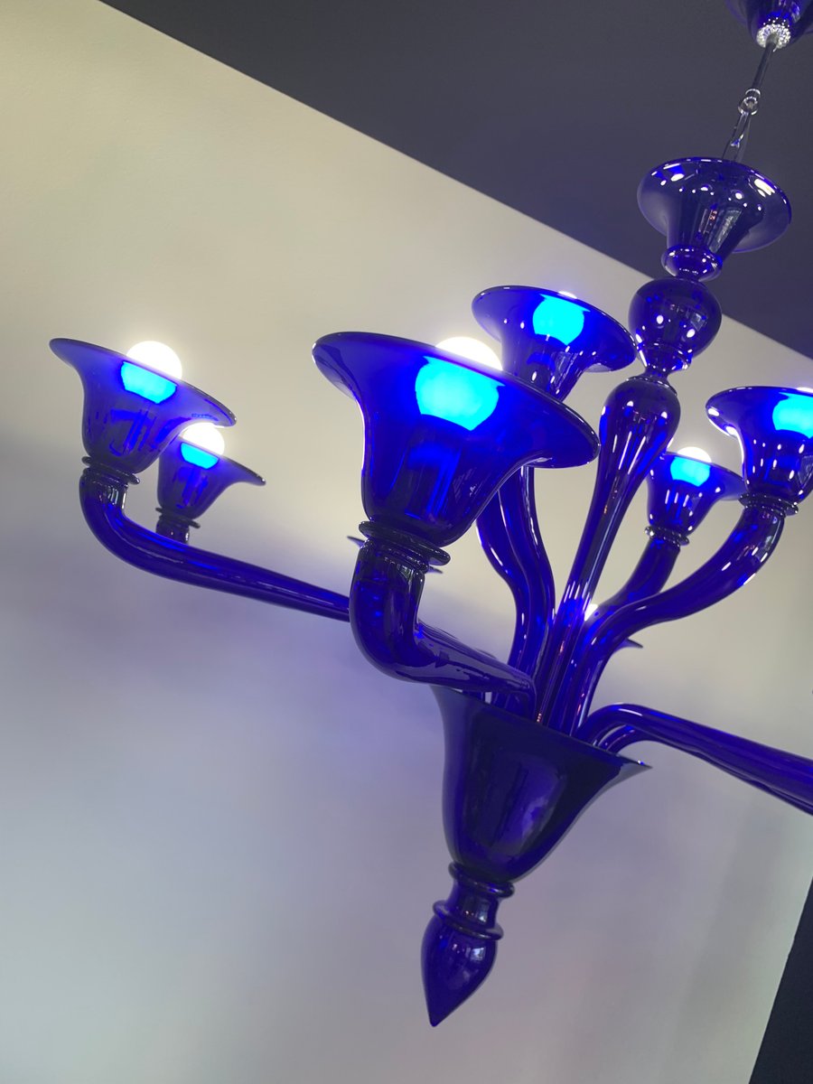 Blue Murano Glass Chandelier from Simoeng