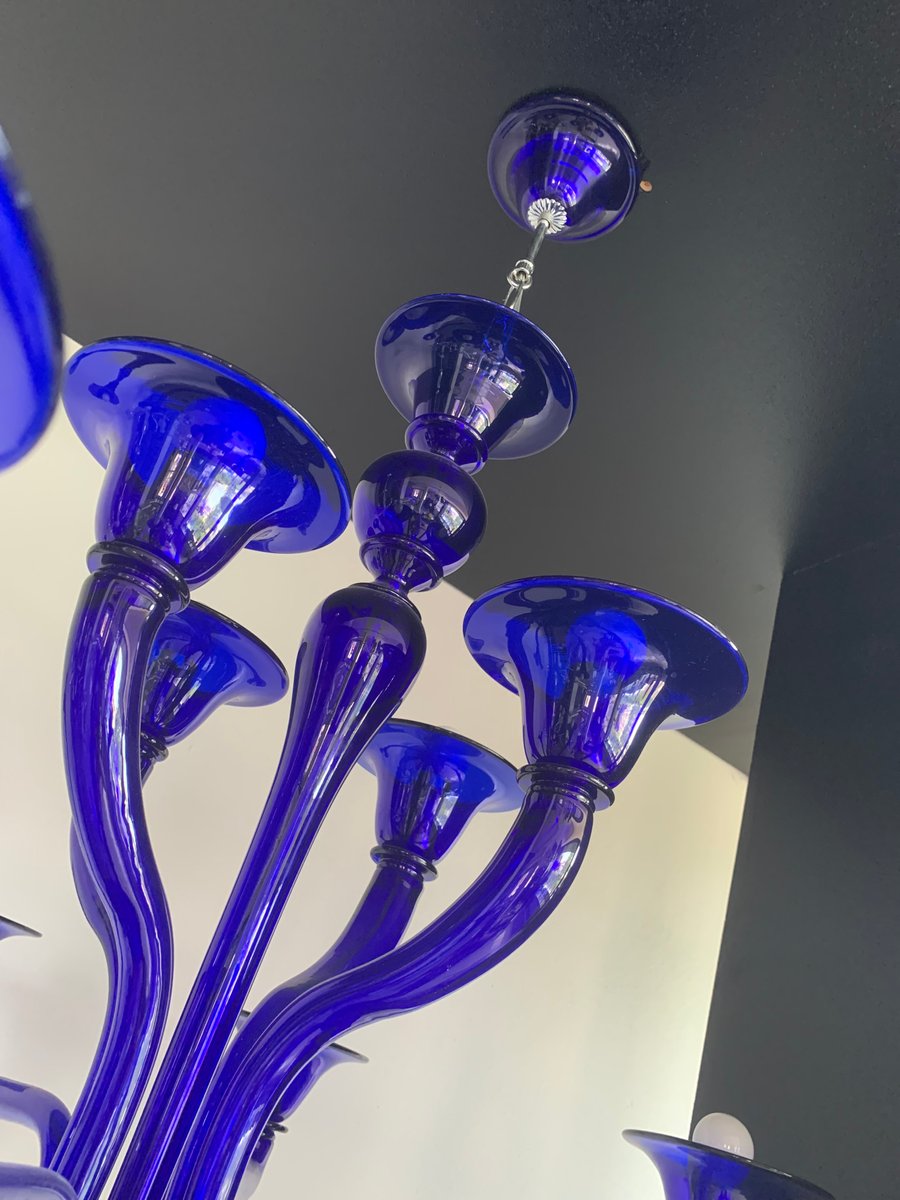 Blue Murano Glass Chandelier from Simoeng