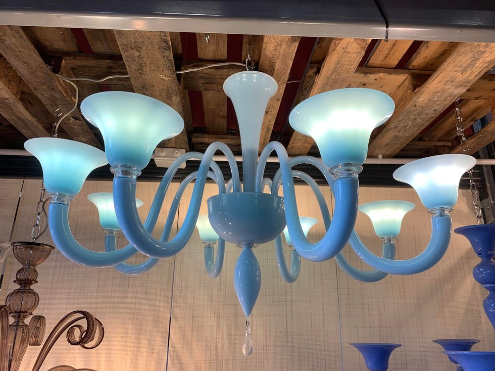 Blue Murano Glass Chandelier from Simoeng