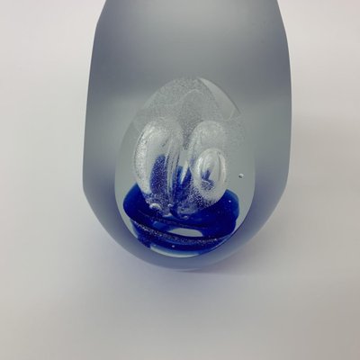 Blue Murano Glass Egg Paperweight, 1970s-BGP-1145400