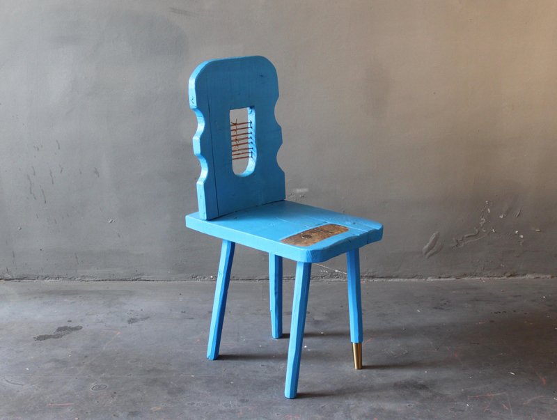 Blue Peak Of A Century Chair by Markus Friedrich Staab