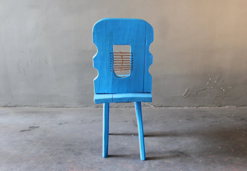 Blue Peak Of A Century Chair by Markus Friedrich Staab