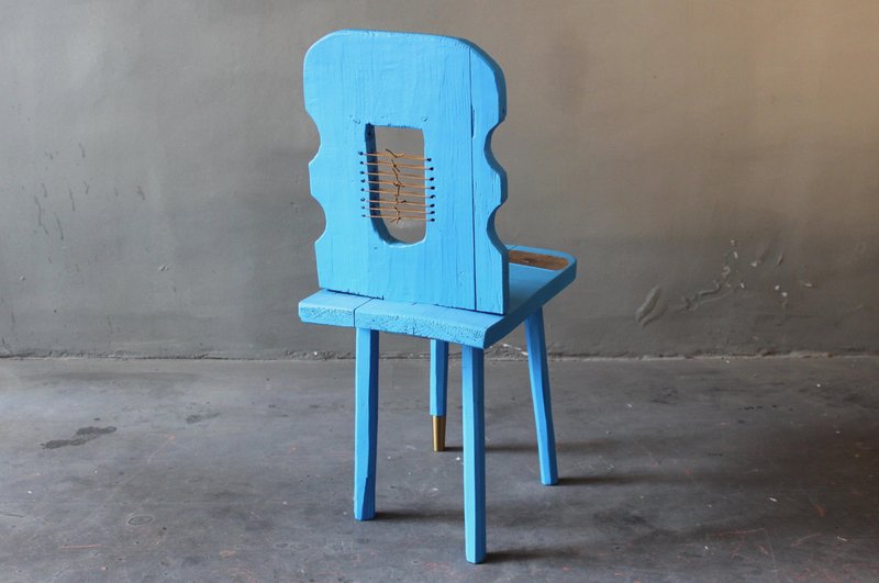 Blue Peak Of A Century Chair by Markus Friedrich Staab