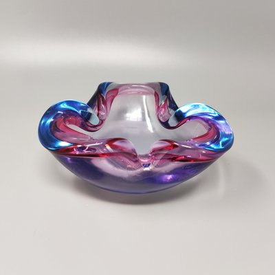 Blue & Pink Bowl by Flavio Poli for Seguso, 1960s-QGR-1172113