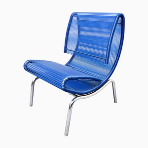 Blue Plastic & Rope Chair by Roberto Semprini, Italy-FGA-957117