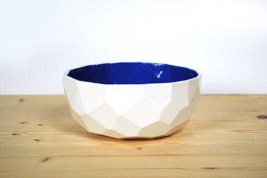 Blue Poligon Bowl from Studio Lorier