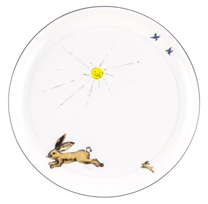 Blue Porcelain Collection Plate from Litolff, 1946-VLO-1304852