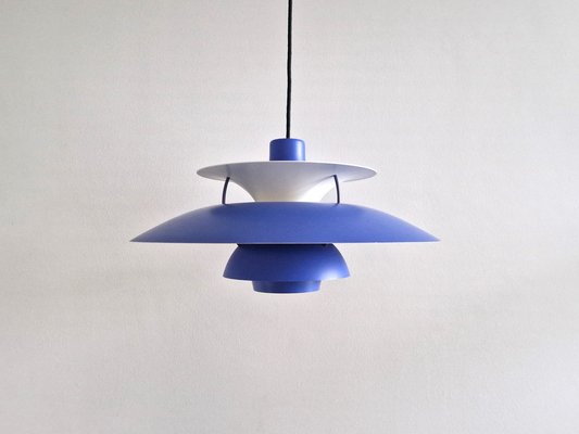 Blue Purple Ph5 Pendant Lamp by Poul Henningsen for Louis Poulsen, Denmark, 1970s-NV-1722324