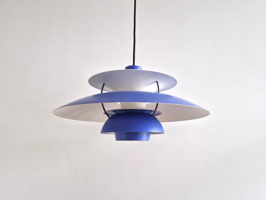 Blue Purple Ph5 Pendant Lamp by Poul Henningsen for Louis Poulsen, Denmark, 1970s-NV-1722324