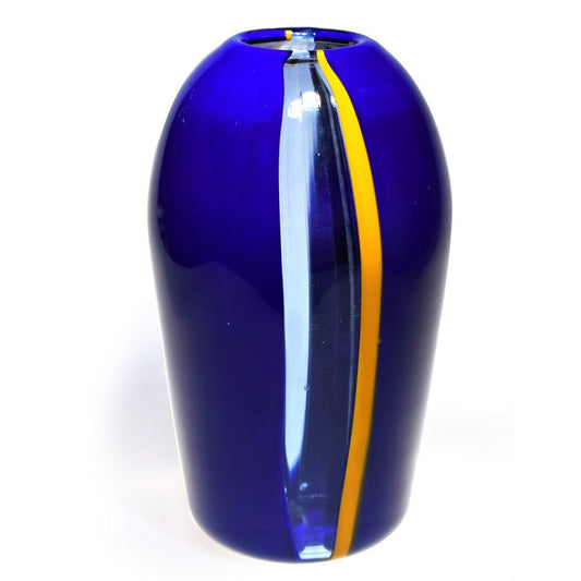 Blue Sapphire Murano Glass Vase from Murano Glam