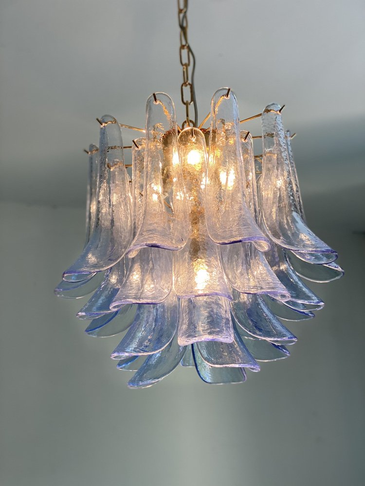 Blue Selle Murano Glass Chandelier by Simoeng