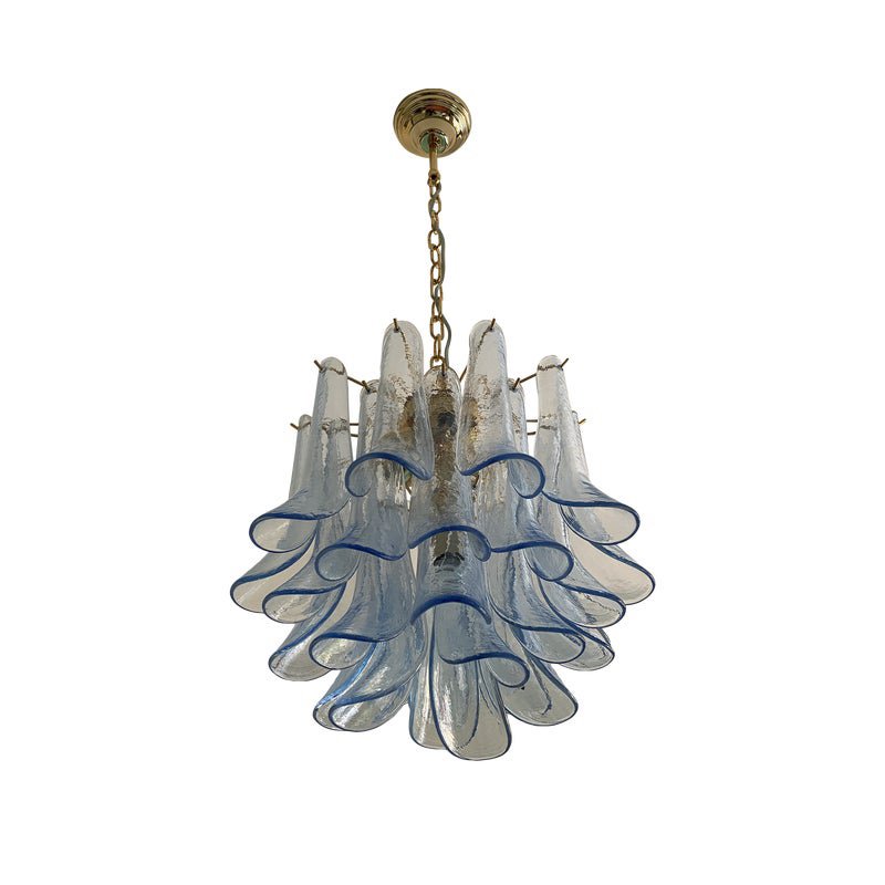 Blue Selle Murano Glass Chandelier from Simoeng