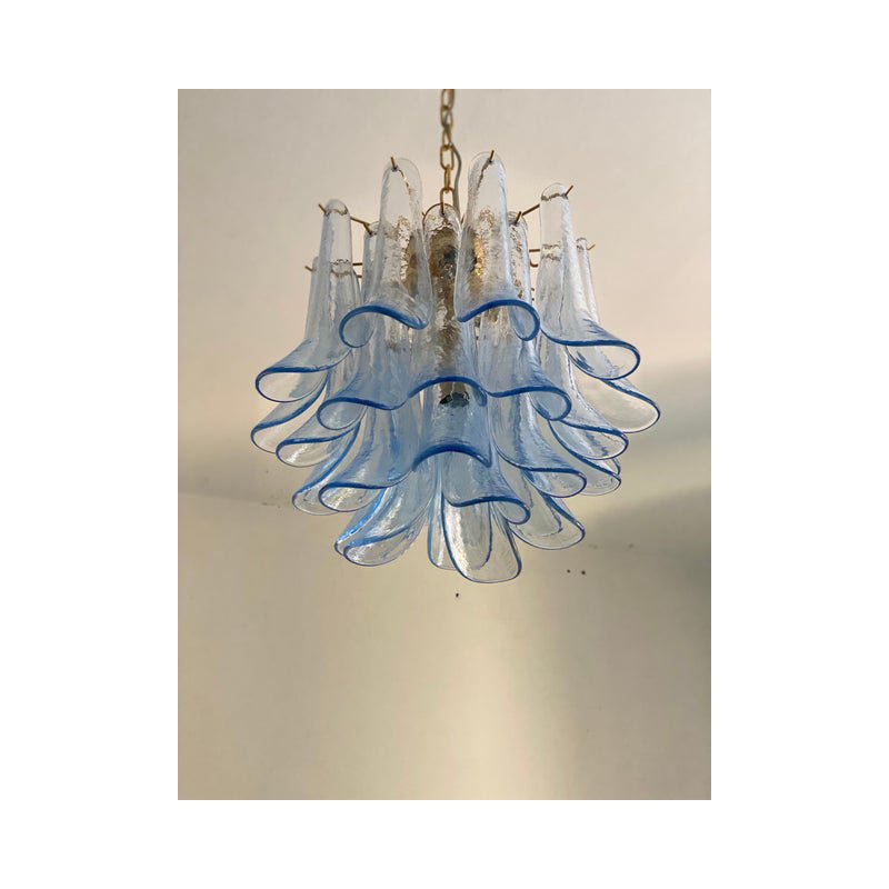 Blue Selle Murano Glass Chandelier from Simoeng