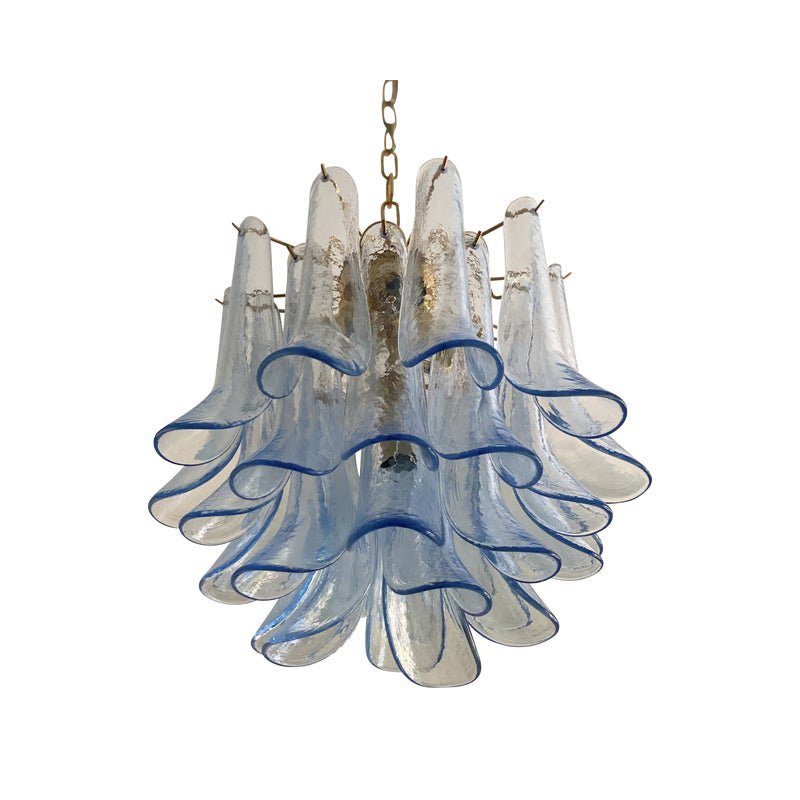 Blue Selle Murano Glass Chandelier from Simoeng