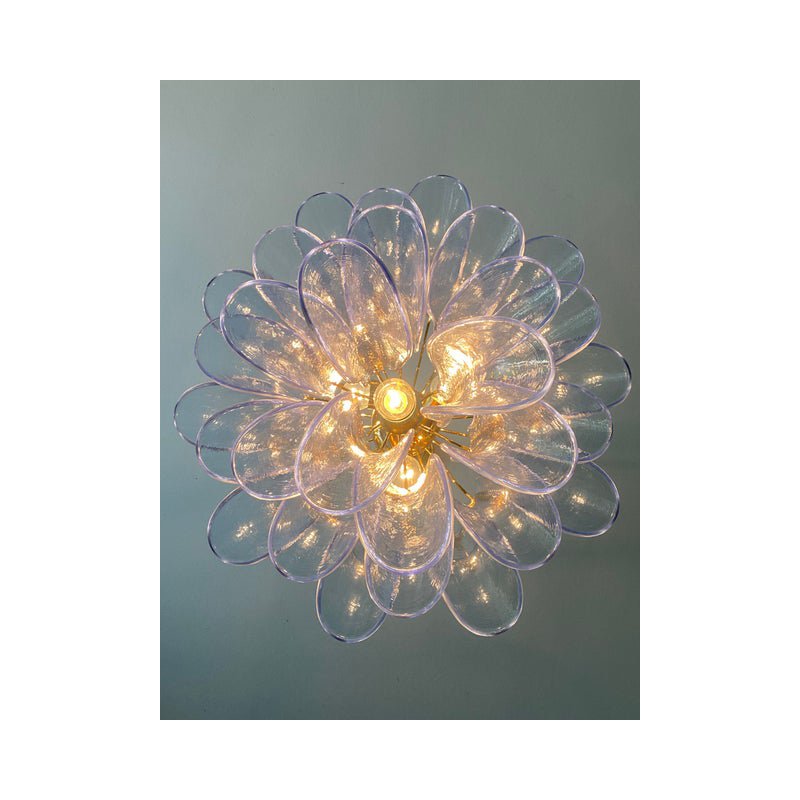 Blue Selle Murano Glass Chandelier from Simoeng