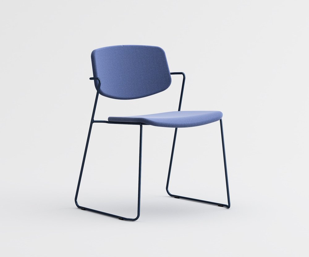 Blue Serpentine 1c00 Dining Chair by Miquadra for Copiosa