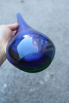 Blue Sommerso Vase by Flavio Poli for Seguso, 1960s-EH-677142