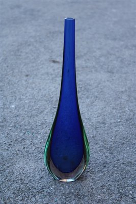 Blue Sommerso Vase by Flavio Poli for Seguso, 1960s-EH-677142