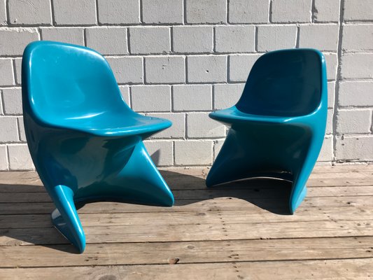 Blue Stacking Chairs by Alexander Begge for Casalino, 1972, Set of 2-EXJ-604959