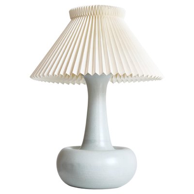 Blue Stoneware Table Lamp by Ole Bøgild for Le Klint, Denmark, 1970s-WRF-1441704